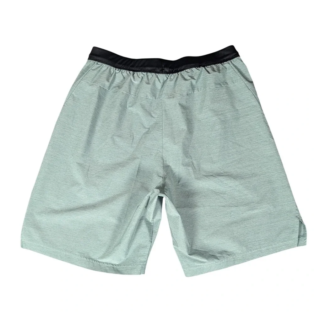 Adidas Mens Sage Green Heathered‎ Training Shorts Laser Cut Perforated Gym L